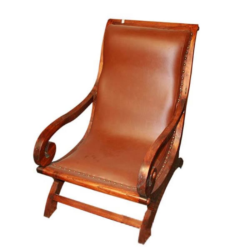 Antique wooden best sale easy chair