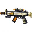 Rapid Fire Machine Gun Toy with Dazzling Light