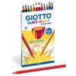 Giotto Color Pencil Giant Wood Free 12Clr Elios