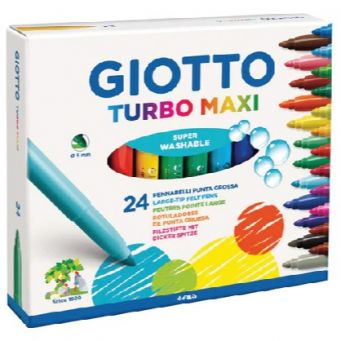 Giotto Fibre Pen 8Clr Turbo Maxi Neon