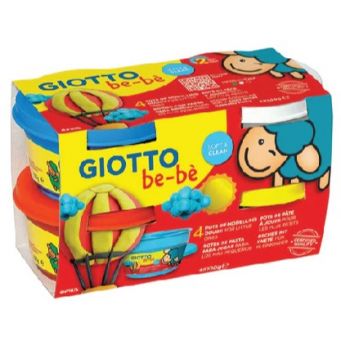 Giotto Super Soft Mod.Dough 4X100G(Blue,Red,White,Yellow)