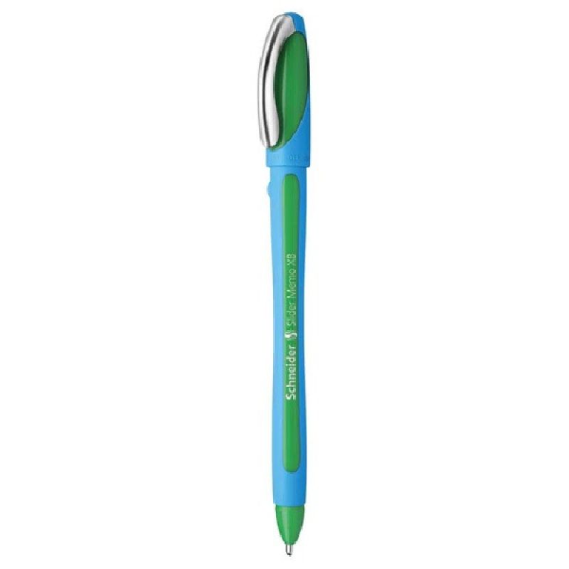 PENNA A SFERA SCHNEIDER BALLPOINT PEN SLIDER MEMO XB GREEN