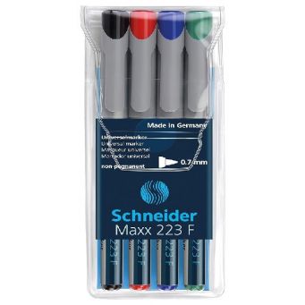 Schneider Ohp Non-Perm Marker 223 F 4Clr-1Set