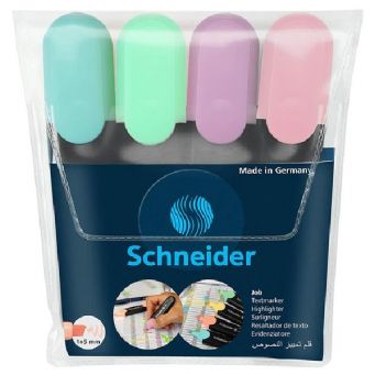 Schneider Highlighter Job Pastel 4Clr-1 Set