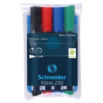 Schneider White Board Marker 290 4 Color Fine-1 Set