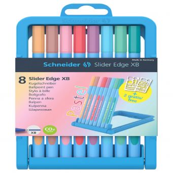 Schneider Ball Point Pen Slider Edge Pastel 8Pcs-1Set