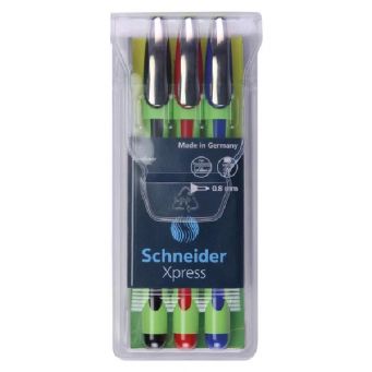 Schneider Fine Liner Xpress 0.8Mm 3Clr-1 Set