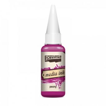 Pentart media ink peony 20ml