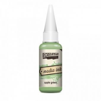 Pentart media ink apple green 20ml