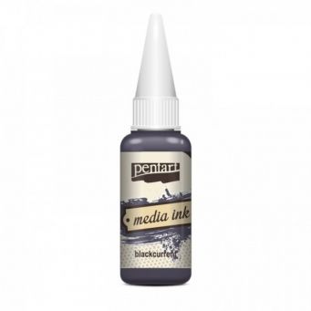 Pentart media ink blackcurrent 20ml