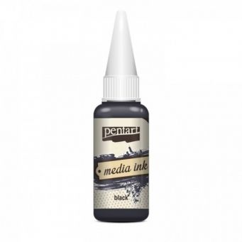 Pentart media ink black 20ml