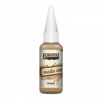 Pentart media ink bronze 20ml