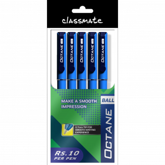 Classmate Octane Gel Pen Blue Pack of 5