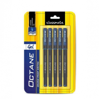 Classmate Octane Blue Gel Pen Pack of 5