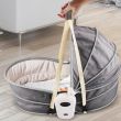 Cozy Rocker Bassinet with Wheels, Awning & Mosquito net