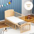 7 in 1 Convertible Kids Bed & Bedside Crib w