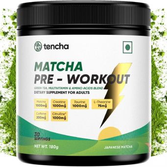 Tencha Matcha Pre-Workout Dietary Supplements For Adult, 180g