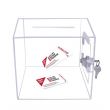 Acrylic Donation Box | Transparent Acrylic Donation Box with Lock